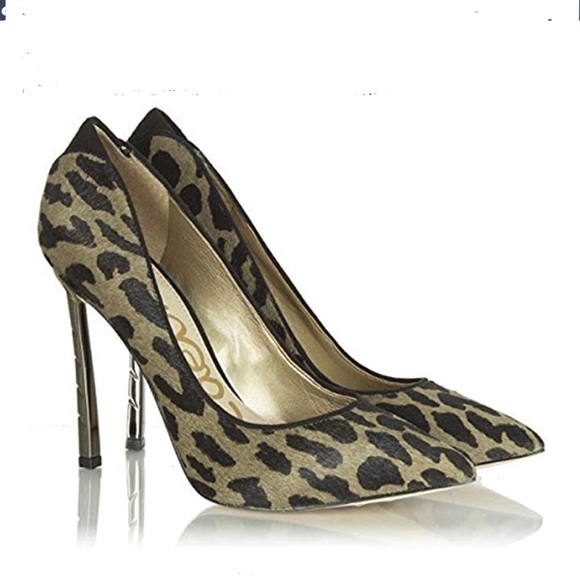 Sam Edelman Shoes - Sam Edelman Sheril Leopard Cow Fur Stiletto Pump